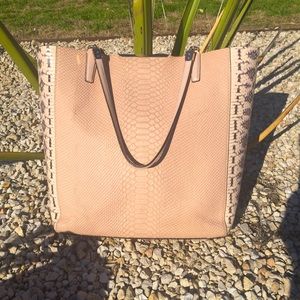 Coach Madison Python Embossed Bonded Tote Bag